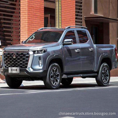 Hot Sale Manual Automatic 2.0T Diesel Gasoline Large Cargo Box Changan Explorer 2023 Pickup Oil Car